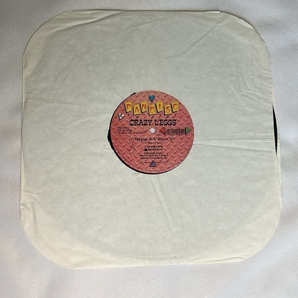 ✨ MIAMI BASS ✨ CRAZY L'EGGS – "HAPPY & U KNOW IT / DOIN' HIS OWN THANG" VINYL ✨✨ - Picture 3 of 6